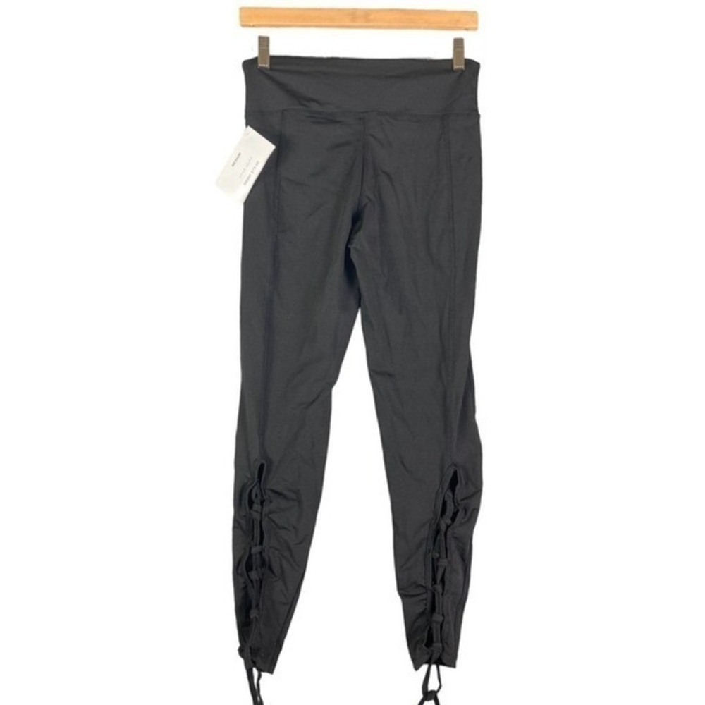 Leggings Pants Women Yoga Solid Size 28 - 34 Waist Medium Black New NWT Athletic - Picture 3 of 11